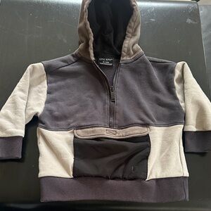 Little Bipsy Two-Tone Black and Cream Hoodie